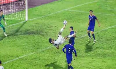 চার মিনিটে হামজার দুই গোলে বাংলাদেশের লিড