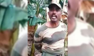 ভারতীয় সীমান্তরক্ষী বাহিনীর সদস্য গণেশকে আটক করল জনতা