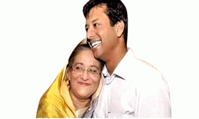 মায়ের সঙ্গে জয়ের ঈদ উদযাপন, শেখ হাসিনার হাতে খেলেন মোরগ-পোলাও