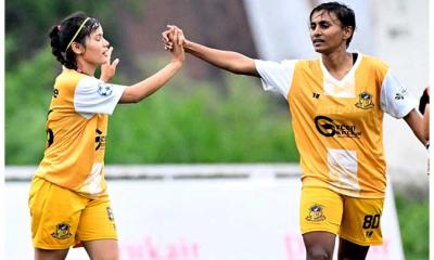 ভুটান উইমেন্স লিগে গোলবন্যা, ২৮ গোলের অবিশ্বাস্য জয় সাবিনাদের