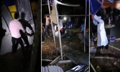 পুতুল নাচের নামে অশ্লীল নৃত্য, যাত্রার প্যান্ডেল ভাঙচুর