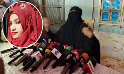 রায়ে সন্তুষ্ট নুসরাতের মা