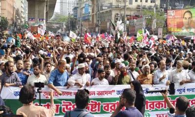নভেম্বরেই গণভোটের দাবিতে উত্তাল পল্টন