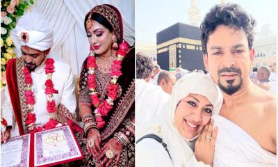 বিয়ের পরেরদিনই স্বামীকে নিয়ে ওমরায় গেলেন অভিনেত্রী প্রিয়াঙ্কা