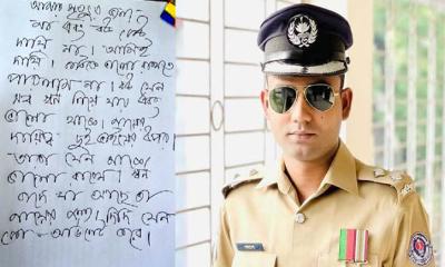 এএসপির লাশের পাশে পাওয়া চিরকুটে লেখা, ‘কাউকে ভালো রাখতে পারলাম না’