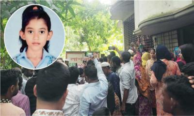 ছোট্ট রাইসা মনিকে শেষবিদায় জানাল গ্রামবাসী