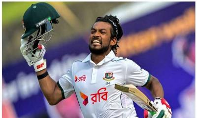 ইতিহাস গড়ে ইনিংস ঘোষণা শান্তদের