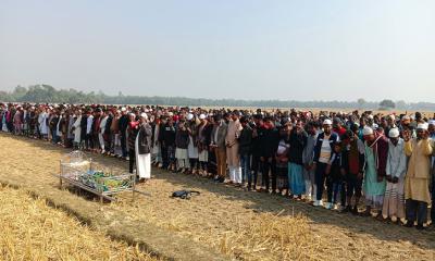 সাজিদের জানাজায় হাজারো মানুষের ঢল, দাফন সম্পন্ন