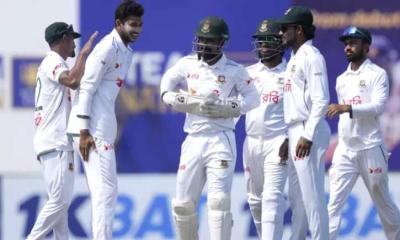 অবশেষে ১০ রানের লিড পেয়েছে টাইগাররা