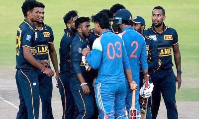 শ্রীলঙ্কার ক্রিকেটারকে ধাক্কা মারলেন সূর্যবংশী