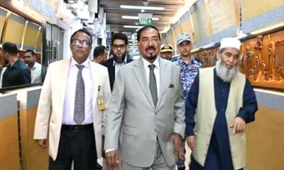 খামেনির জানাজায় অংশ নিতে ঢাকা ছাড়লেন স্পিকার