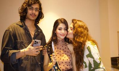 প্রায় নিজের বয়সী হবু পুত্রবধূকে আদরে ভাসালেন শ্রাবন্তী
