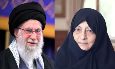 খামেনির পর এবার মারা গেলেন তার স্ত্রী মানসুরেহ