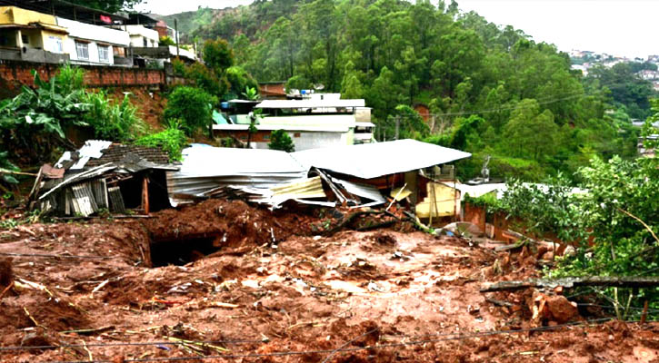 ব্রাজিলে বৃষ্টিপাতে বন্যা-ভূমিধস