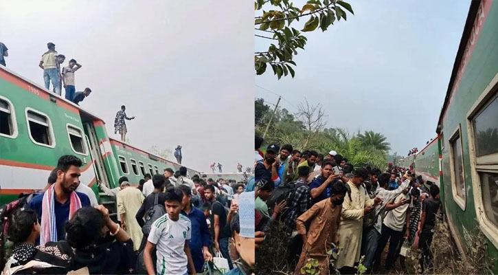 নীলসাগর এক্সপ্রেস বগুড়ায় লাইনচ্যুত, আহত   শতাধিক