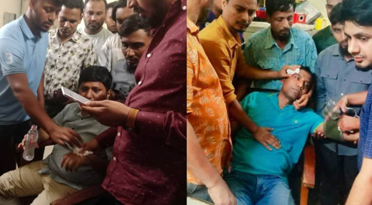 সংঘর্ষ থামাতে গিয়ে হামলার শিকার ইউএনও-ওসি