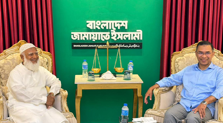 জামায়াত আমিরের বাসায় তারেক রহমান