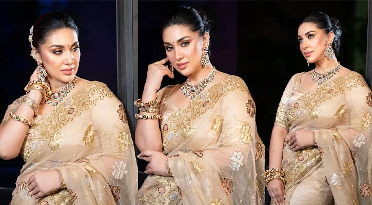 অপু বিশ্বাসের নতুন লুকে মুগ্ধ ভক্তরা