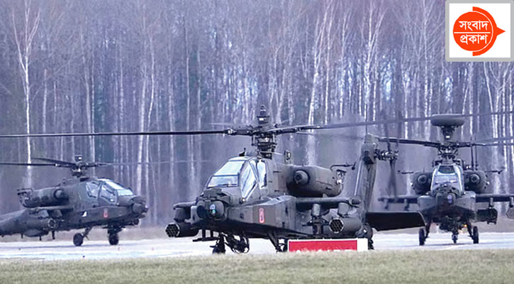 ইসরায়েলের কাছে অ্যাপাচি হেলিকপ্টার বিক্রির অনুমোদন যুক্তরাষ্ট্রের