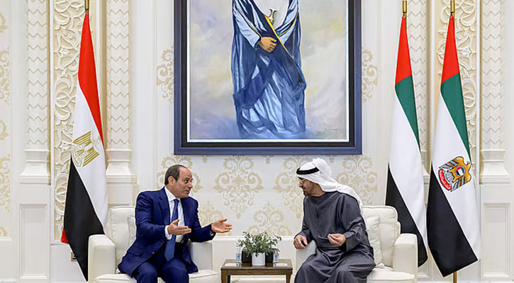 কূটনীতির মাধ্যমে যুদ্ধ বন্ধের আহ্বান মিসর ও আমিরাতের প্রেসিডেন্টের