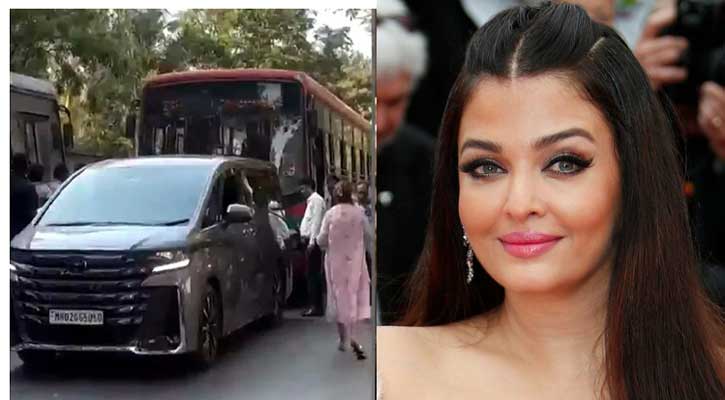 হঠাৎ ঐশ্বরিয়ার গাড়িতে বাসের ধাক্কা, কেমন আছেন নায়িকা