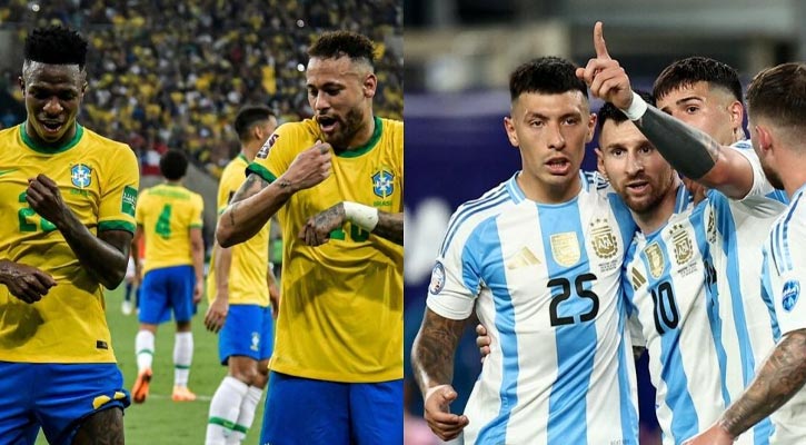 ২০২৬ বিশ্বকাপে কবে মুখোমুখি হতে পারে আর্জেন্টিনা–ব্রাজিল?