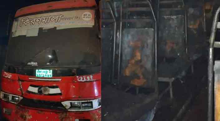 বাসে আগুন দিয়ে স্থানীয়দের ধাওয়া খেয়ে নদীতে লাফ, পরে মৃত্যু