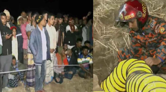 গভীর নলকূপের পাইপে আটকা দুই বছরের শিশু, মিলছে সাড়াশব্দ