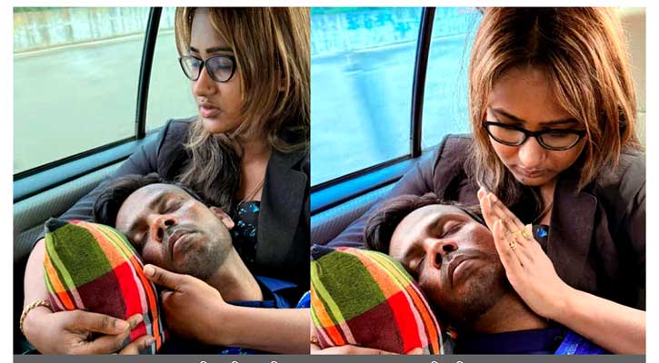 হিরো আলমকে দেখতে বগুড়ায় উড়াল দিলেন রিয়া মনি