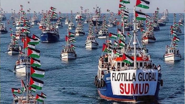 গাজামুখী নৌবহর থেকে দুই শতাধিক মানুষ গ্রেপ্তার