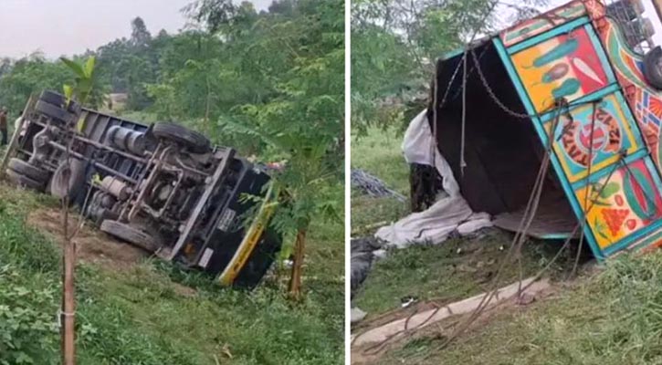 টাঙ্গাইল মহাসড়কে ট্রাক উল্টে নিহত ১৫