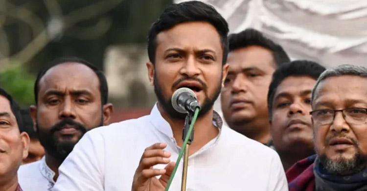 দেশের মানুষের জন্য রাজনীতি চালিয়ে যাওয়ার ঘোষণা সাকিবের