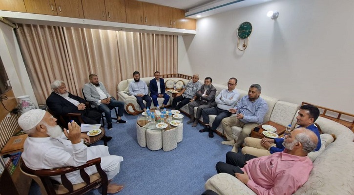 জামায়াত আমিরের বাসায় বিজিএমইএ-বিকেএমইএ সভাপতিসহ ব্যবসায়ীরা