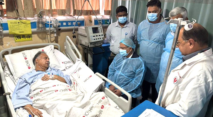 জ্বালানিমন্ত্রী টুকুকে দেখতে হাসপাতালে রাষ্ট্রপতি মির্জা ফখরুল
