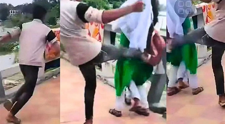 ছাত্রীকে লাথির ভিডিও ভাইরাল, অভিযুক্তের বদলে টিসি ভুক্তভোগীকে