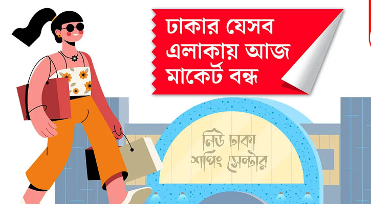 বৃহস্পতিবার বন্ধ ঢাকার যেসব মার্কেট ও দোকানপাট