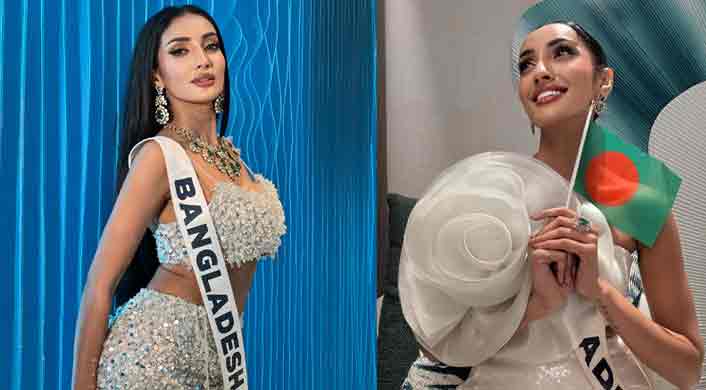 মিস ইউনিভার্সের মঞ্চ থেকে মিথিলা যে বার্তা দিলেন