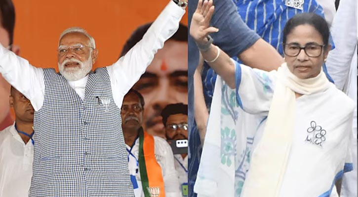 নির্বাচনী প্রচার শেষ করলেন মোদি ও মমতা