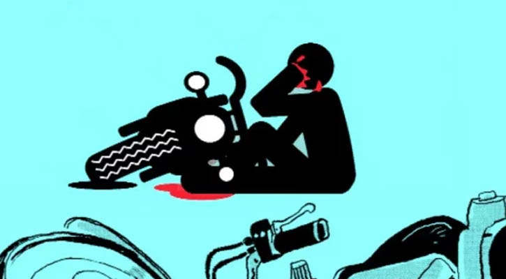 বাসচাপায় মোটরসাইকেল আরোহী দম্পতির মৃত্যু