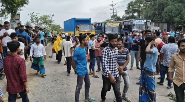 ঢাকা-ময়মনসিংহ মহাসড়ক অবরোধ