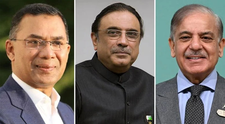 পাকিস্তানের প্রেসিডেন্ট ও প্রধানমন্ত্রীর অভিনন্দন তারেক রহমানকে