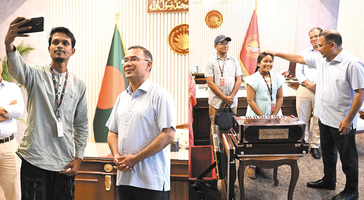 প্রধানমন্ত্রীর সঙ্গে সাক্ষাতে স্বপ্ন পূরণ রাকিব-অনুশ্রীর