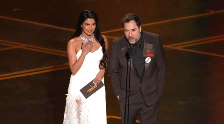 অস্কারের মঞ্চে ‘ফ্রি প্যালেস্টাইন’-এর বার্তা সমর্থন জানালেন প্রিয়াঙ্কা