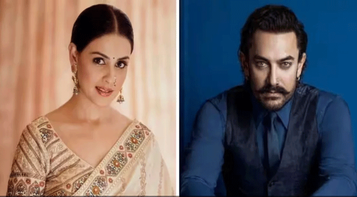 জেনেলিয়াকে সঙ্গী করে আসছেন আমির