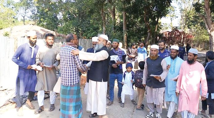 রাঙ্গামাটিতে ১১ দলীয় ঐক্যজোট প্রার্থীর নির্বাচনী গণসংযোগ