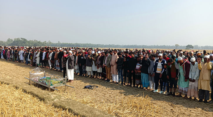 সাজিদের জানাজায় হাজারো মানুষের ঢল, দাফন সম্পন্ন