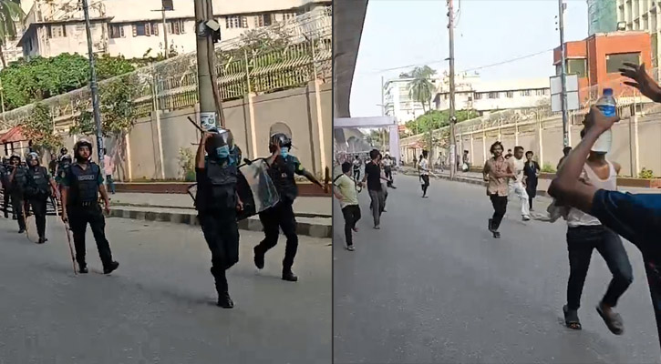 সচিবালয়ে ঢুকে গাড়ি ভাঙচুর, ধাওয়া-পাল্টাধাওয়া