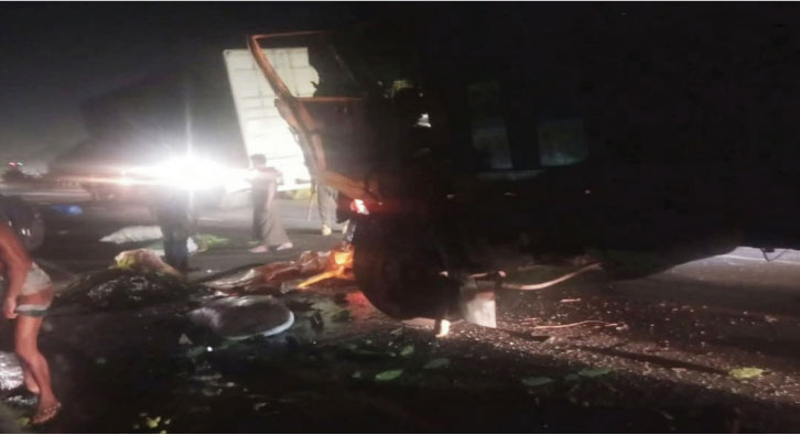 এক্সপ্রেসওয়েতে গরুর ট্রাক দুর্ঘটনায় নিহত ১