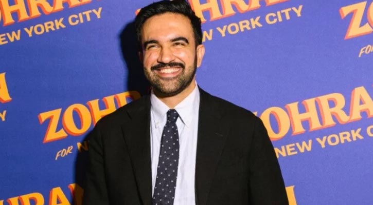 নিউইয়র্কের প্রথম মুসলিম মেয়র হলেন জোহরান মামদানি