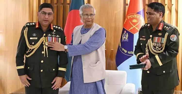 ‘সেনাবাহিনী পদক’ পেলেন সেনাপ্রধান ওয়াকার-উজ-জামান